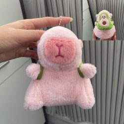 Capybara plush keychain