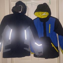 2 Boys Jackets Size L 