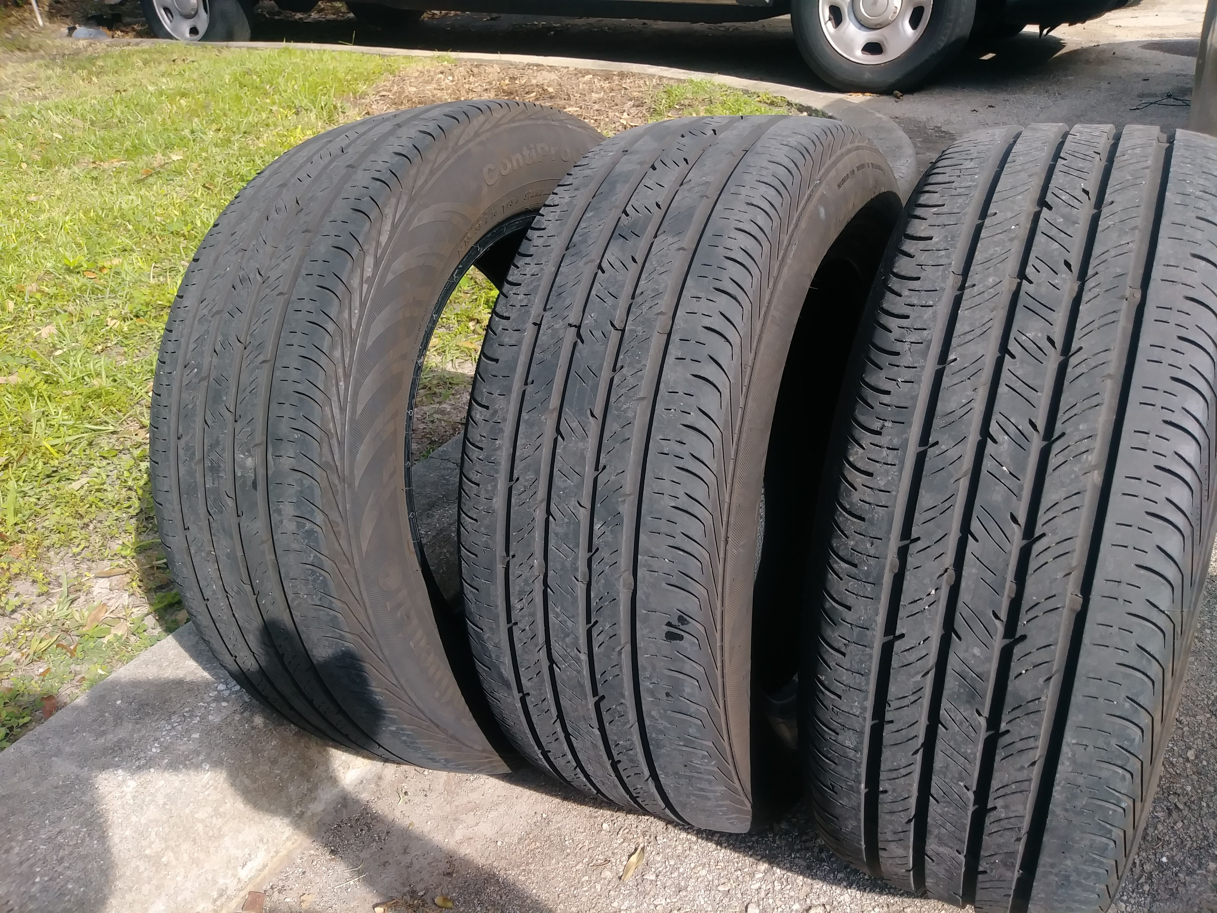 3 continental tires 215-55-16