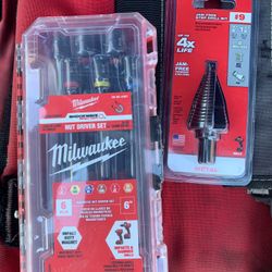 Milwaukee Nut-Driver Drill Bit Lot