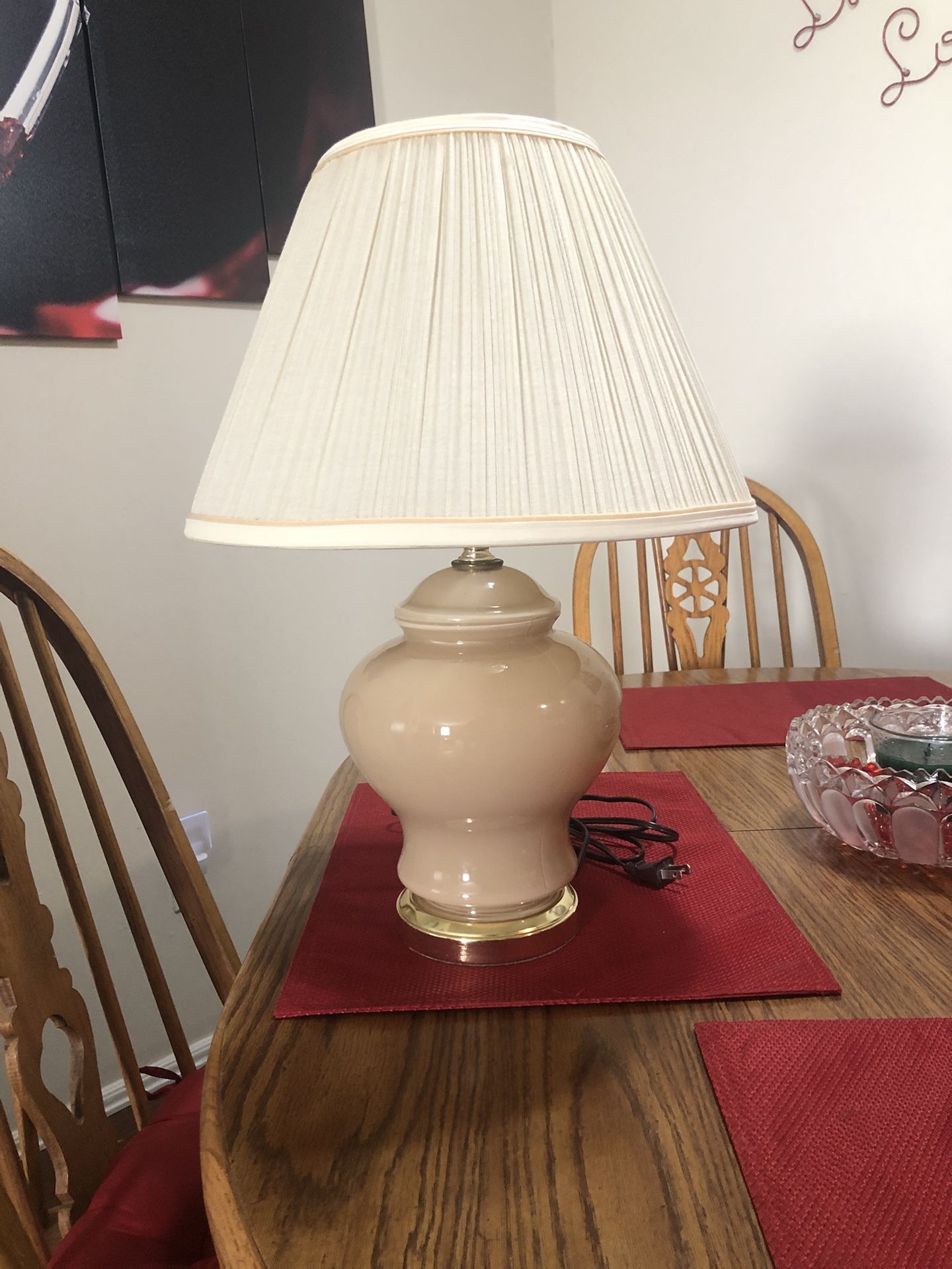 Small Glass Table Lamp