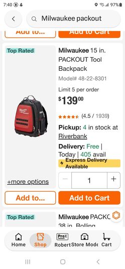 Brand New Milwaukee Packout Backpack $120 Pickup In Oakdale