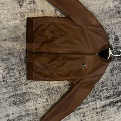 Faux Leather Prada Bomber Jacket