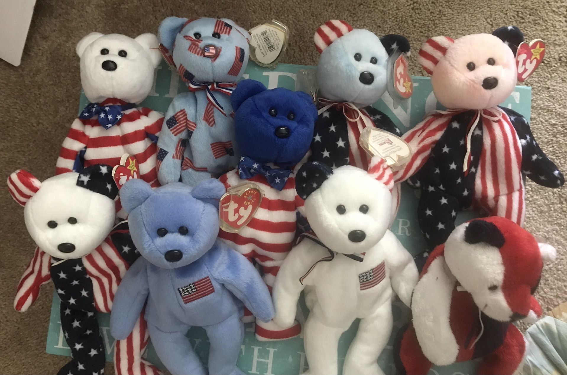 Patriotic Beanie Babies!  $30 For All 9