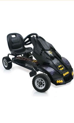 Batmobile Pedal Go Cart, Superhero Ride On Batman Car Vehicle for Kids