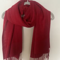 Women’s Elegant Classic Red Scarf