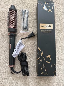 Wavytalk heated round brush