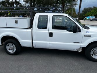 2007 FORD F-250 DIESEL 6.0 LITER  EXCELLENT WORK TRUCK NEW TIRES REAR…  LADDER RACK BOXES ON SIDE EXTRA GAS TANK IN BED  P.S. I have two same year tru