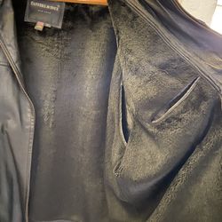 Genuine Leather 3/4 Jacket With Zipper Lining