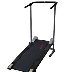 Sunny Health & Fitness Non Powered Manual Treadmill, Compact Foldable