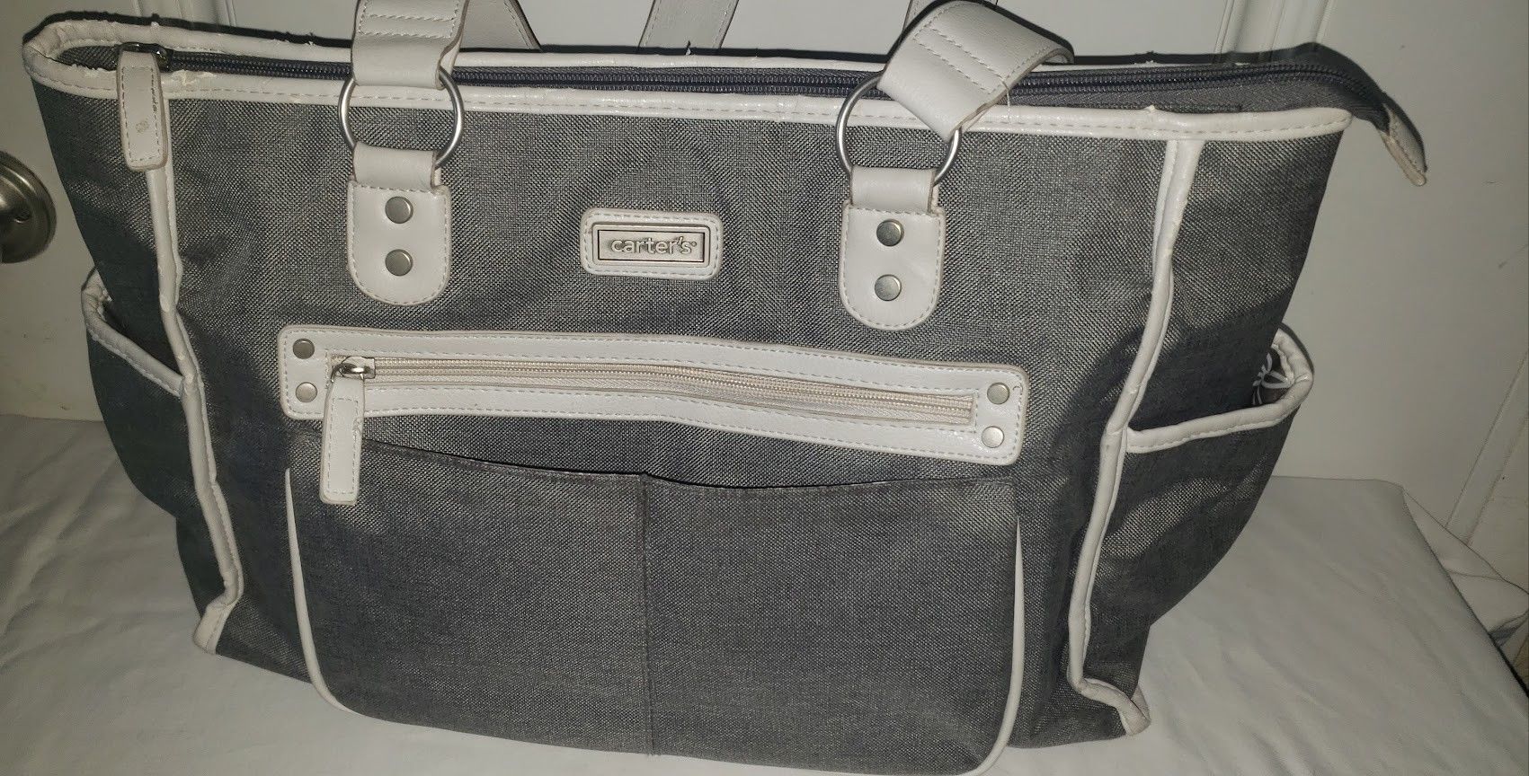 Carter's Grey Diaper Bag