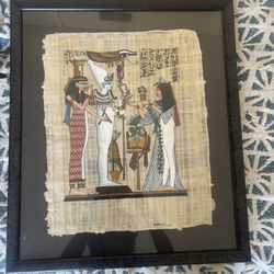 Egyptian Art, Print, Framed And Matted