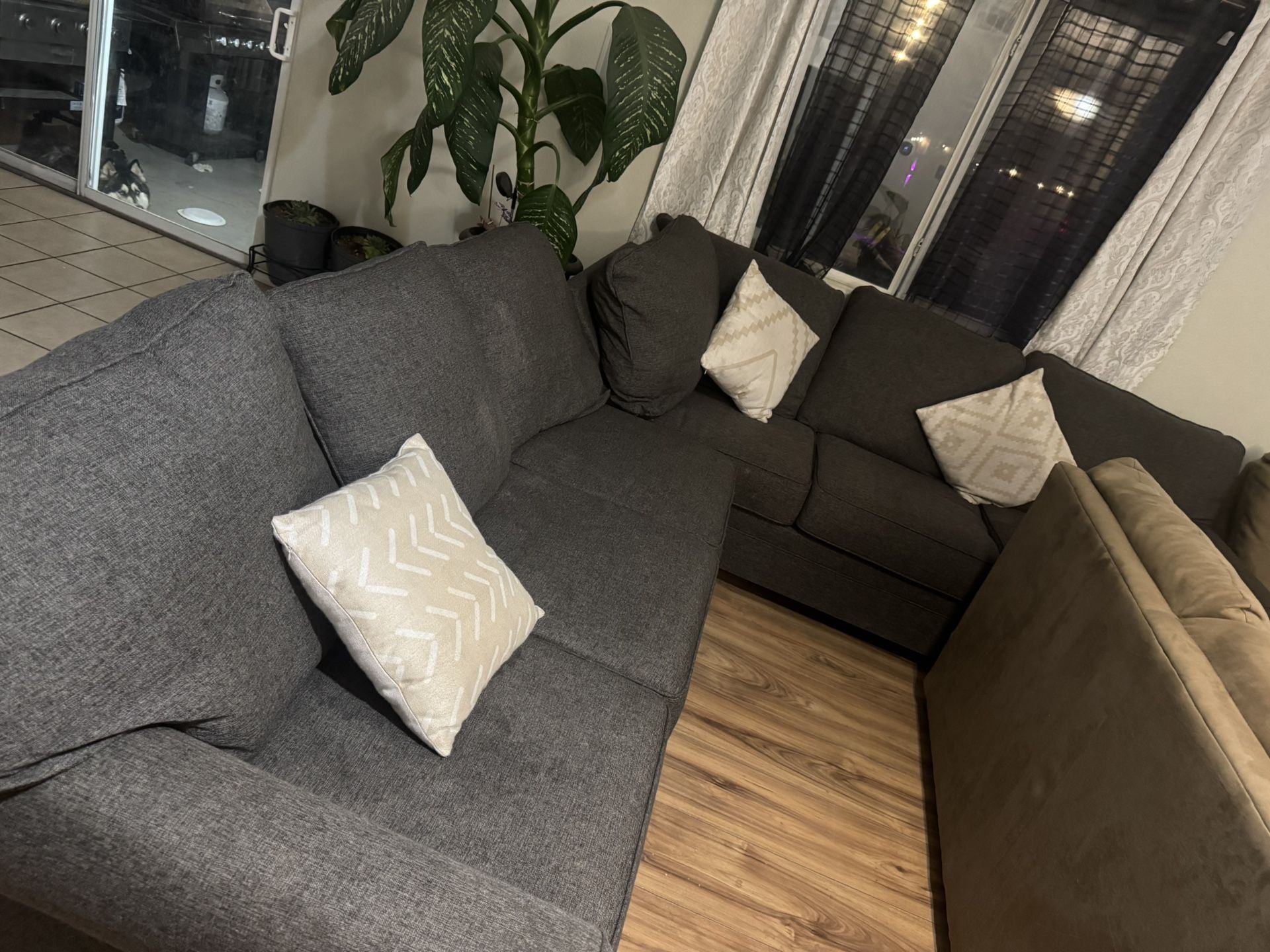 Living room set with sofa bed from Ashley Furniture