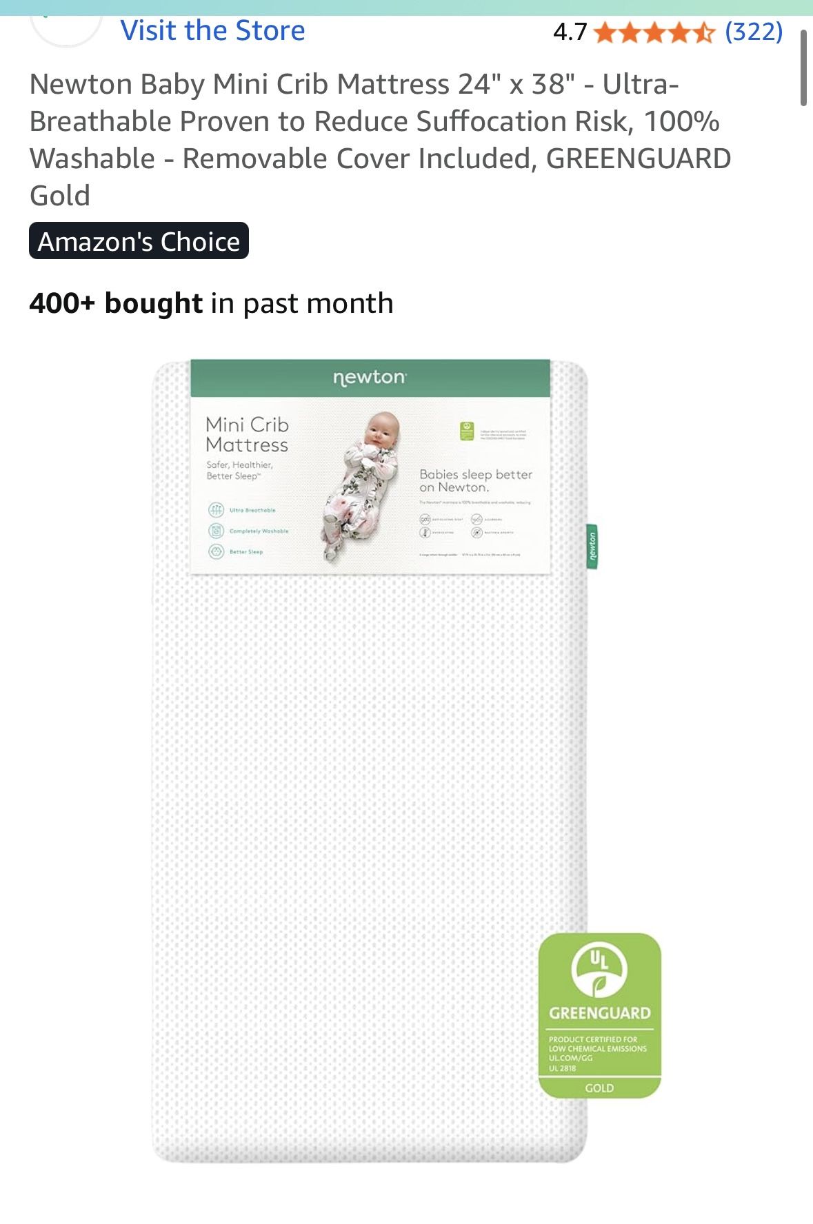 Baby Crib & Mattress Set!
