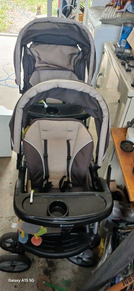 Double Stroller With Two Car Seats