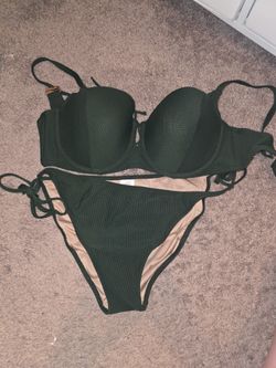 Dark Green Women's Bikini Set