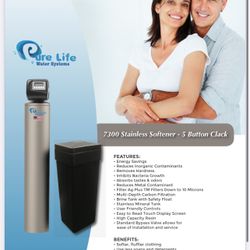 Stainless Steel Whole Home Clean Water Filtration System Single Tank Clean Water Treatment System