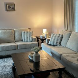 Ashley Furniture Grey Couch Two Set 