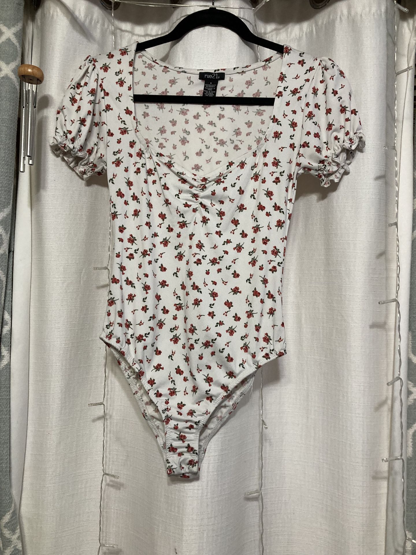 Flowered Bodysuit