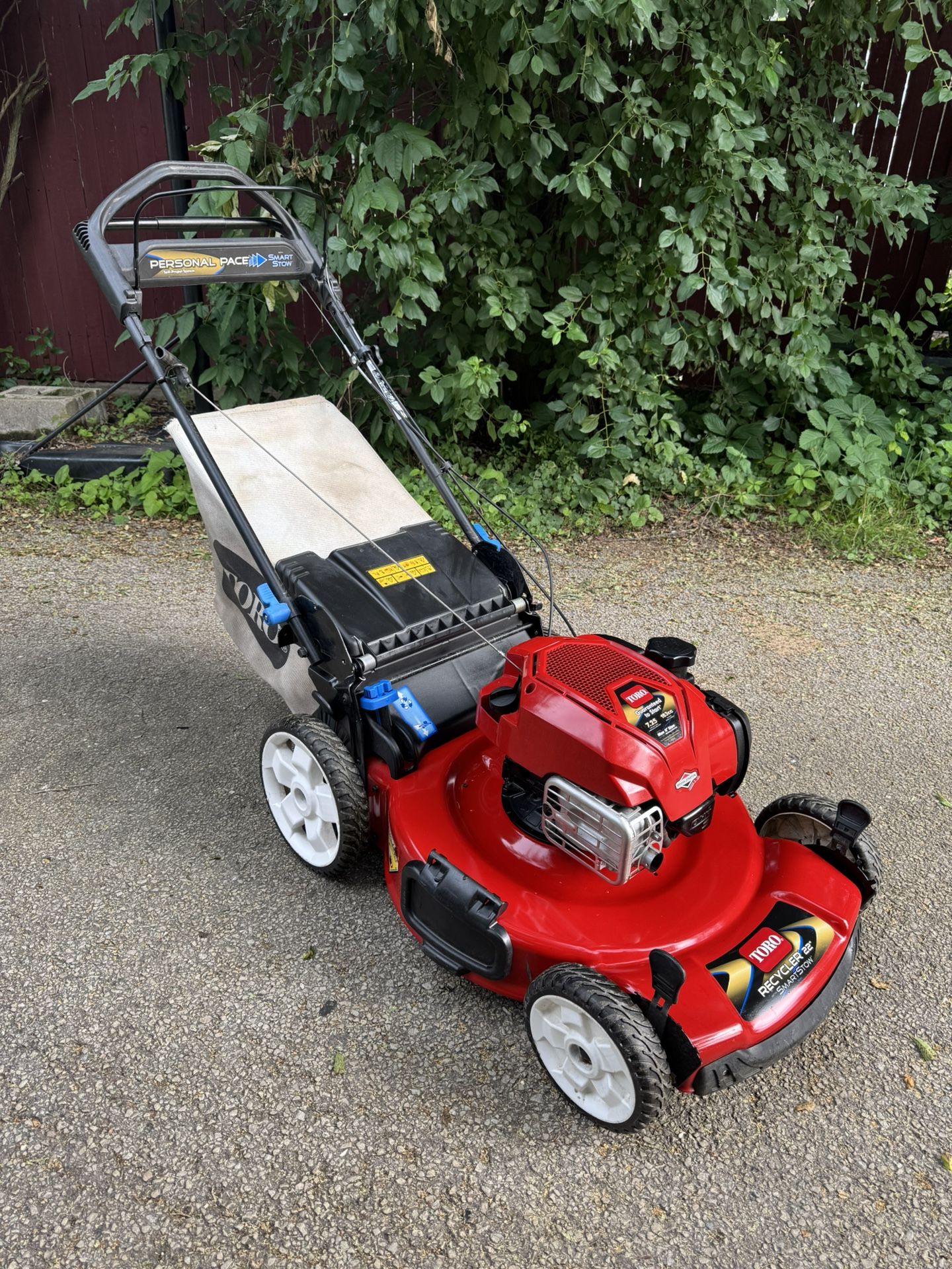 Toro Lawnmower 7.25Hp 163cc 22” Self Propelled With Smartstow