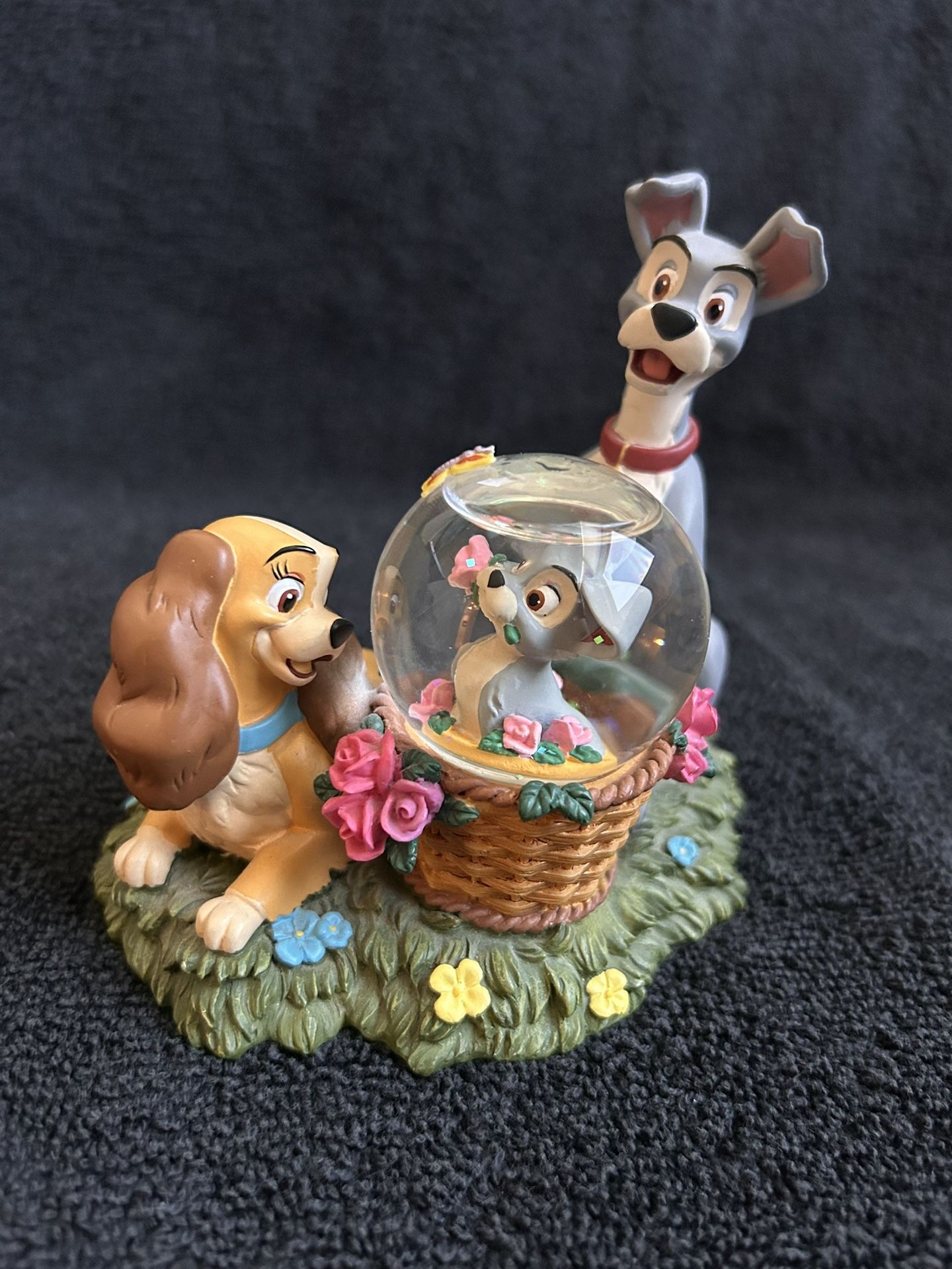 Vintage Collectible “Lady And The Tramp” Snow Globe
