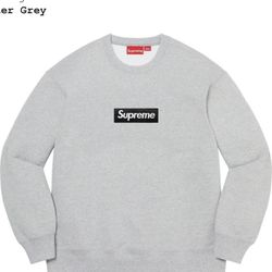 Supreme Box Logo Crewneck Heather Grey size Large confirmed Order