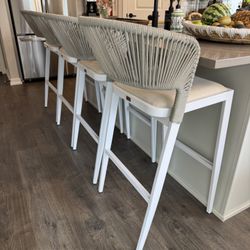 Woven Barstools Indoor/Outdoor 