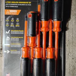 Klein Tools 6-piece Pack Of Insulated Screwdrivers 85076INS