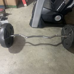 Curl Bar With Weights