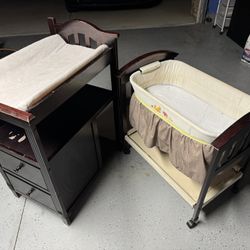 Bassinet And Changing Table