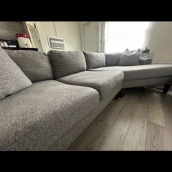 Grey Couch With Washable Covers 