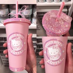 New Hello Kitty Rhinestoned Cup