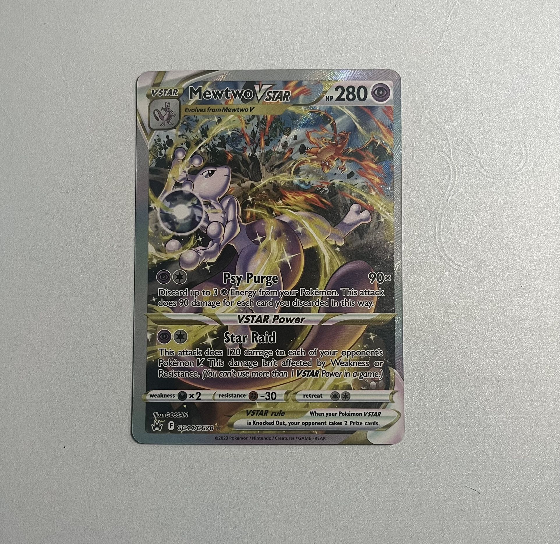 Mewtwo VSTAR GG44/GG70 Crown Zenith Pokemon