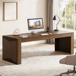 79" Two Person Desk, Double Computer Desk for Home Office