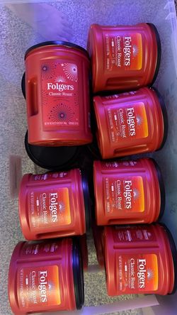 Folgers Classic Roast Ground Coffee – Lot of 8
