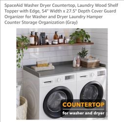 New washer and dryer counter top
