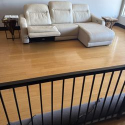 Automatic Leather Recliner/Chaise Sofa