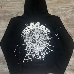 Sp5der OG Web Hoodie Black