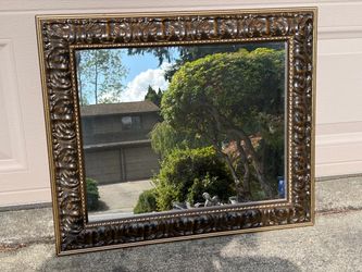 Large Ornate Framed Wall Mirror