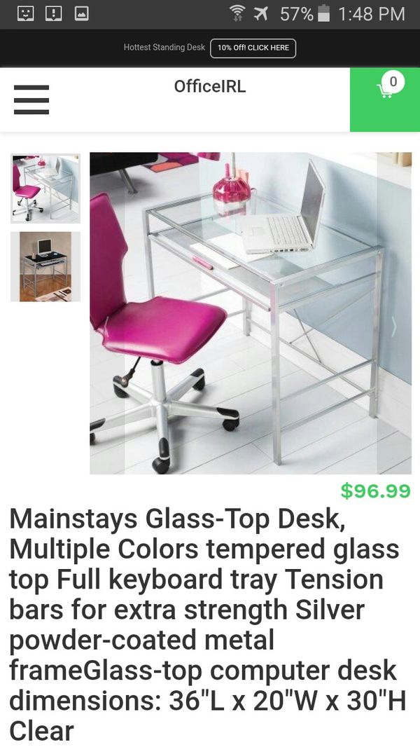 New And Used Glass Desk For Sale In Syracuse Ny Offerup