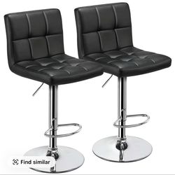 Black Barstools Set of Two