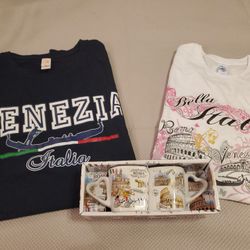 T-shirts And Cups Set From Italy