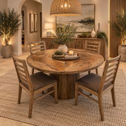 5 pc. Dining Table set!!! 60" Round