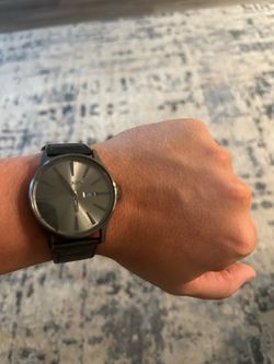 Nixon Sentry Leather Men’s Watch – Gunmetal / Black – $85 OBO