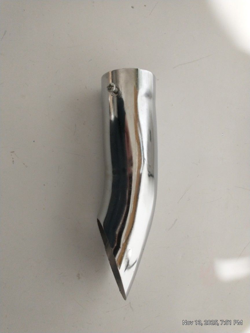 Chrome Tail Pipe Tip. Universal Fix