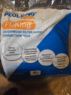 Qty2 Pool King FloKing Crushproof Filter/Pump Connection Hose