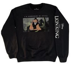 The Lion King Scar Crewneck Sweatshirt Adult Small New 