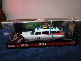 JADA HOLLYWOOD RIDES GHOSTBUSTERS ECTO-1 WHITE 1:24 SCALE 1st release