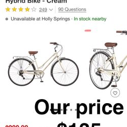Schwinn Women's Gateway 700c/28" Hybrid Bike - Cream