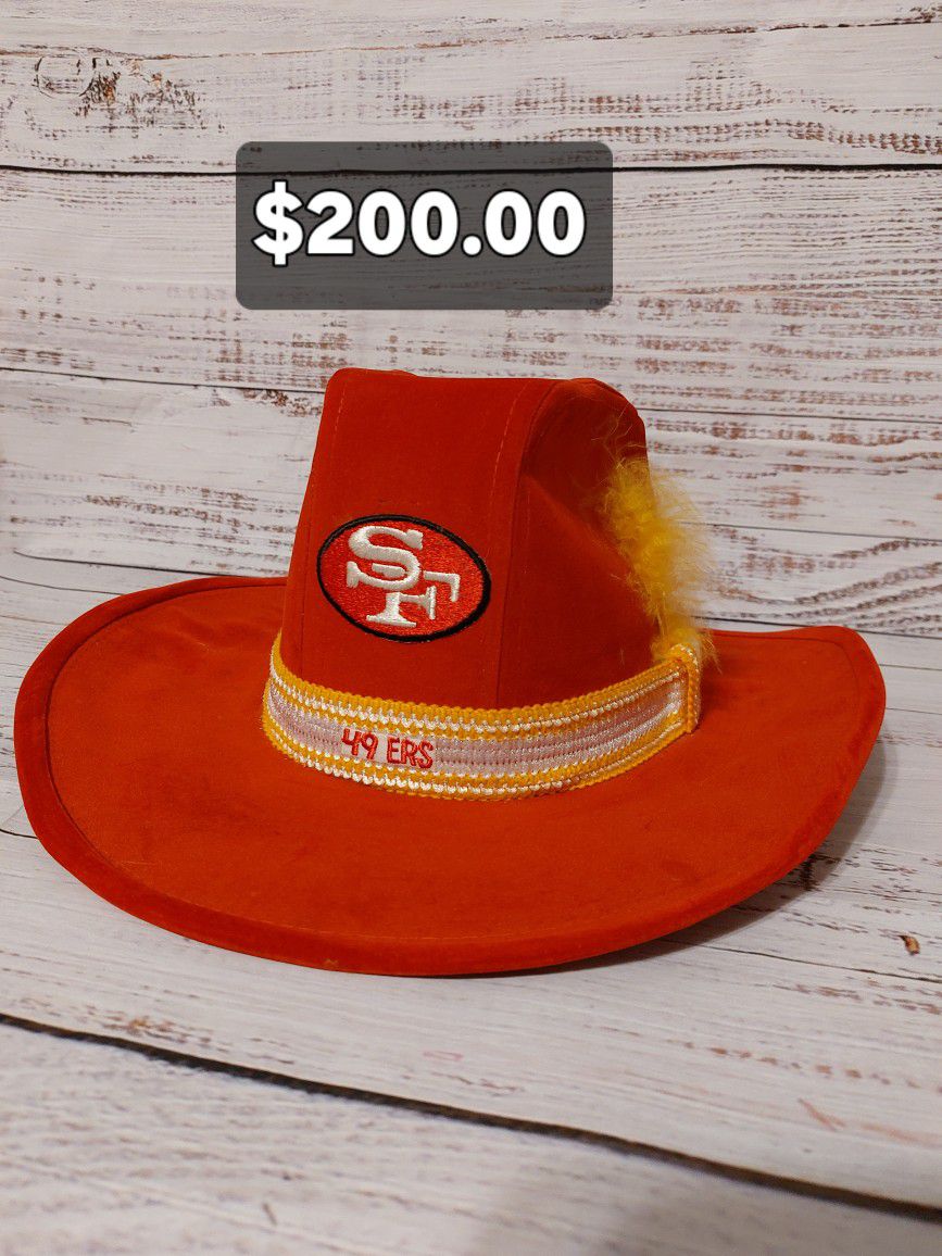 Vintage San Francisco 49ers 70's-80's ADJ Cowboy Hat sz XL